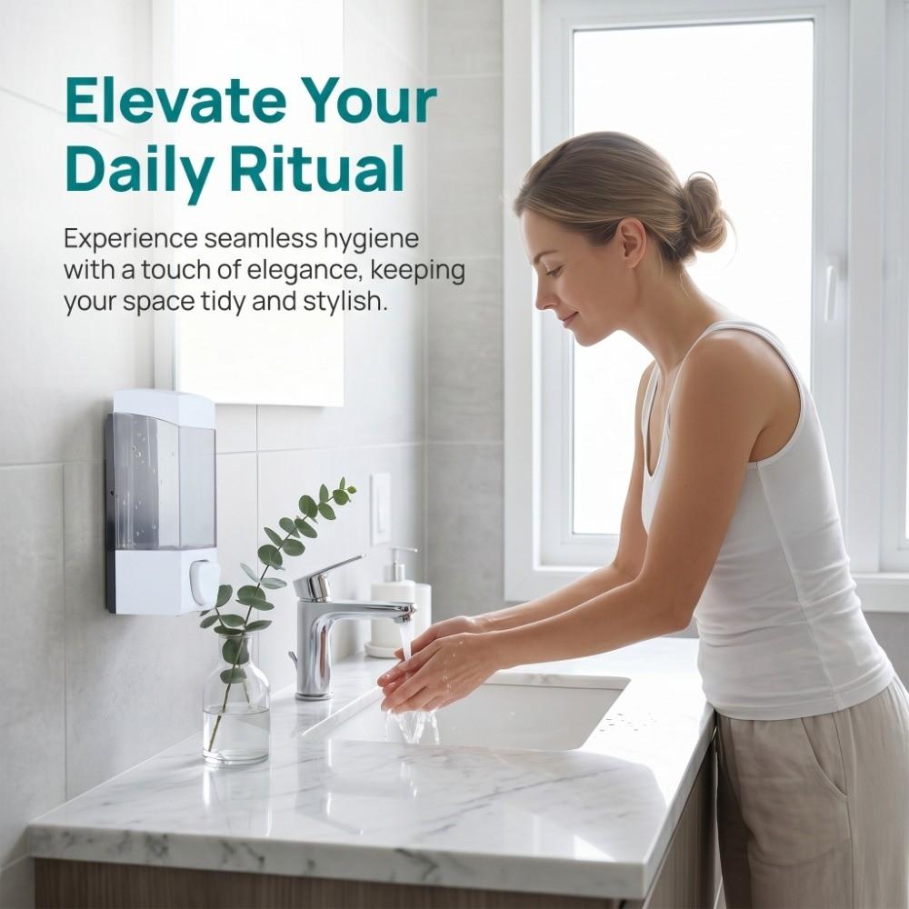 Manual Pump Lotion Dispenser Plastic Shampoo Dispenser Modern Liquid Dispenser  Home Hotel