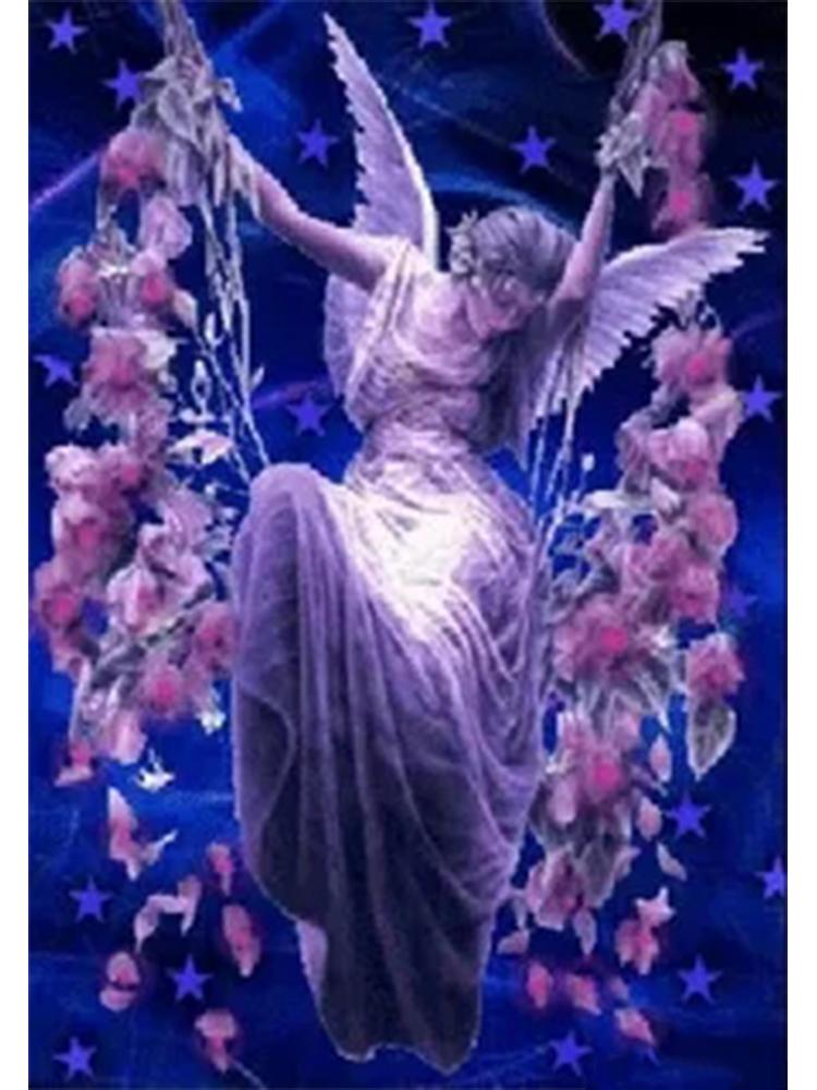 5D Diamond Art Elf Dust Moon Full Diamond DIY Diamond Painting Butterfly Girl Mosaic Picture Crystal Embroidery Character Art