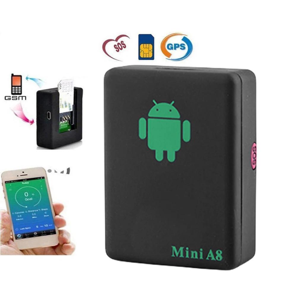 Mini A8 GPS CarTracker Real Time Car Kids Pet GSM/GPRS/LBS Tracking Power Adapter Key Wallet Tracking Finder Locator Device