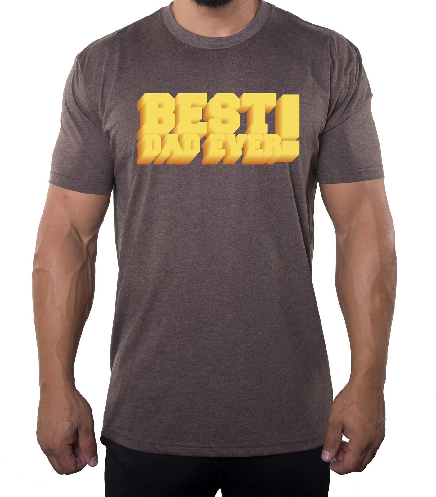 Best Dad ever T-Shirt, Men s Graphic T-Shirts, Fathers Day Shirts S