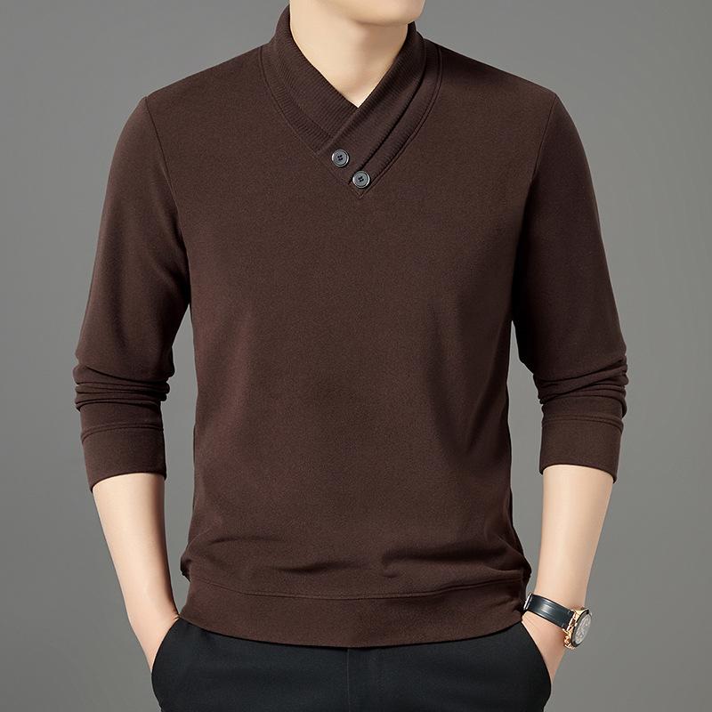 Velvet Knit Long Sleeve Hoodie - Non-Iron, Skin-Friendly, Fashionable Base Layer for Autumn/Winter