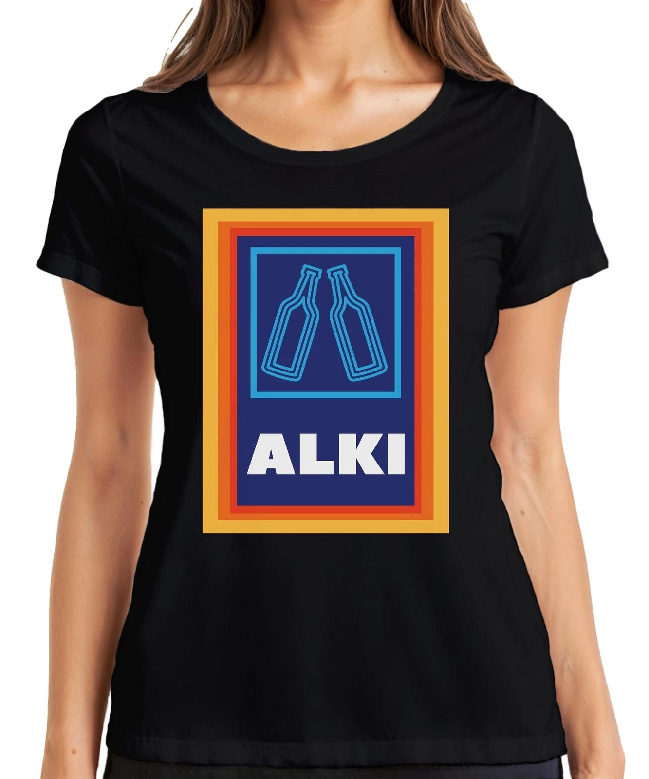 Alki Biertrinker Saufen Party Geschenkidee Lustig Mallorca Malle Damen T-Shirt XL