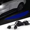 2PCS Car Rearview Mirror Welcome Lamp Blade Light Carpet Projection Lamp Laser Beam Carpet Lamp Universal