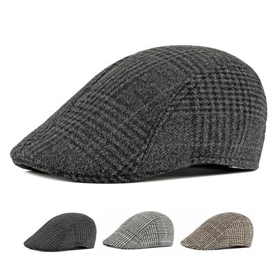 Sügistalvised paksud ajalehemütsid Mehed Klassikaline räimebarett Lamedad mütsid Vintage barett Gatsby Maalijad Mütsid Autojuhi Ivy Müts Boina