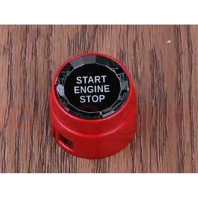 Für BMW F10 F11 F07 F01 F02 Rote Kristall Motor Start Stop Druckknopf Abdeckung Zierleiste