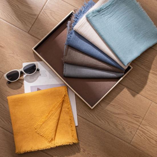 Women Shawl Breathable Sun Protection Shawl Lightweight Air Conditioning Blanket Beach Towel Cover Up