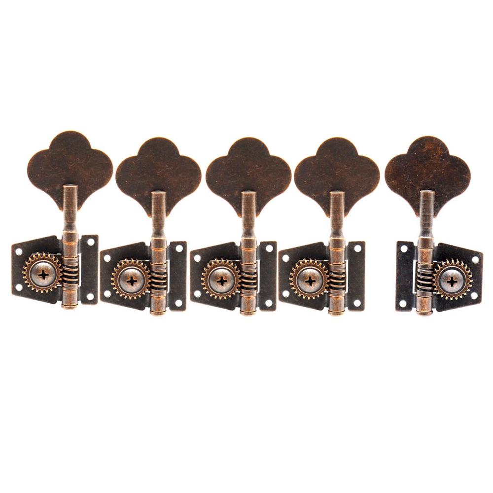 2L3R3L2R3L3R1L4R4L1R Open Gear Bass 5-String Tuners Tuning Pegs Keys Machine Heads For Bass Guitar Chrome Gold Black