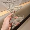 Exquisite Rhinestone Butterfly Hair Claw Clips for Women Elegant Pearl Hair Crab Barrette Headwear WOMAN HAIR CLIP Ponytail Clip