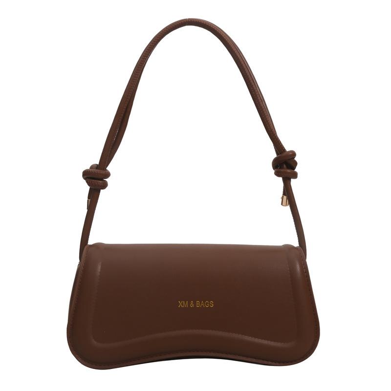 

Текстурована суцільна сумка в стилі ретро, ​​жіноча сумка 2024, нова популярна повсякденна сумка, проста сумка через плече під пахвами