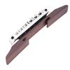 Silver Color Rosewood Bridge Wood And Metal Guitar Parts Guitar Saddles Guitar Bridge  Guitar Parts
