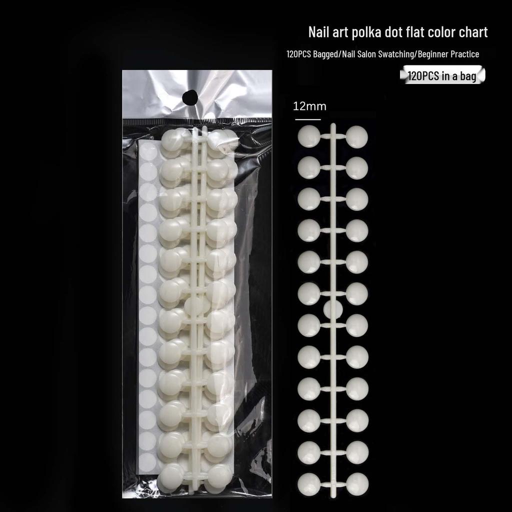 Nail Art Gel Polish Color Display Board with Dot and Bean Tips