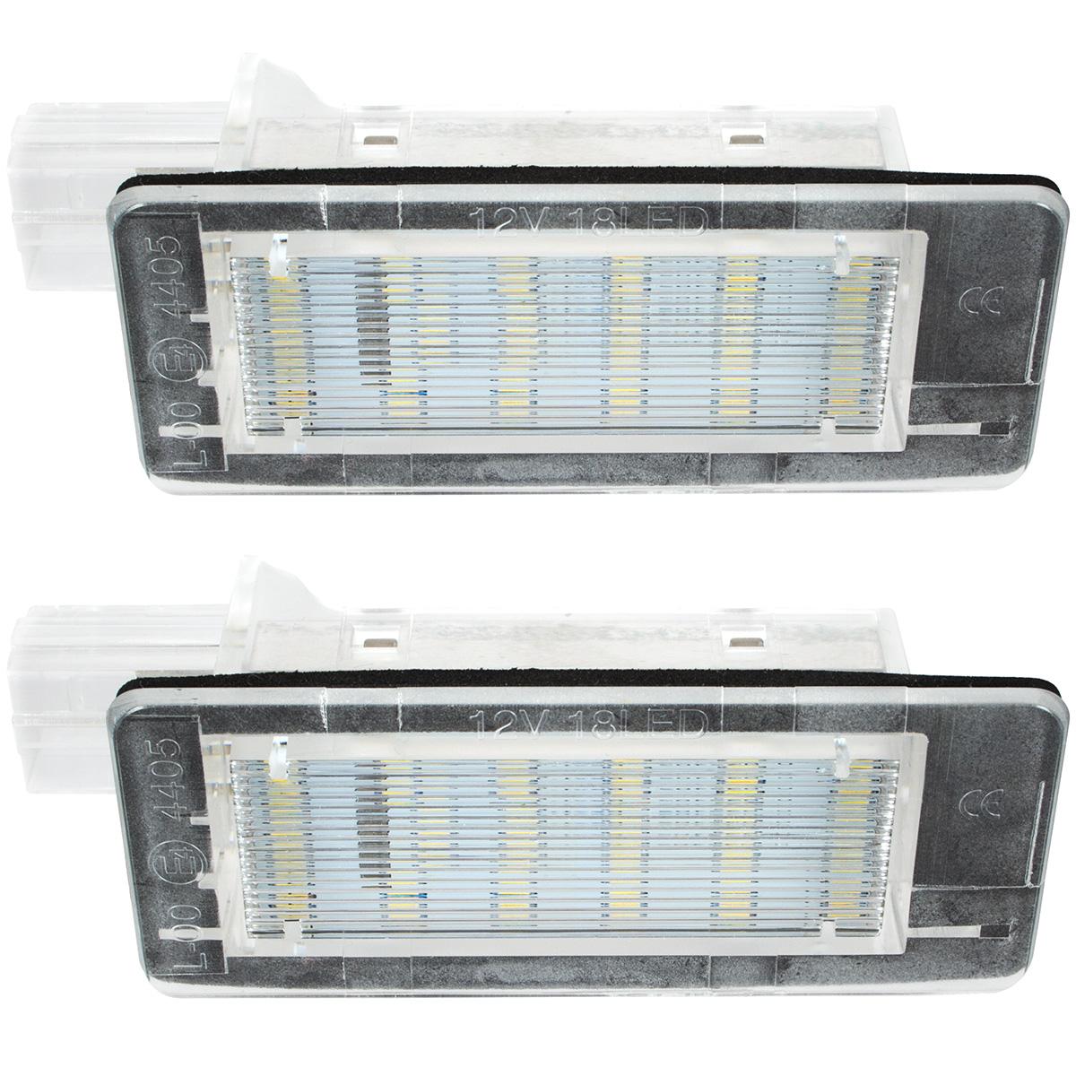 Renault Captur Espace IV Fluence Modus FL Scenic II III LED kentekenverlichting 2 stuks set