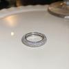 18K Gold Plated Pearl & Diamond Open Ring: High-End Fashion Jewelry for Women