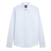 Mens Linen Blend Regular Long-Sleeved Shirt