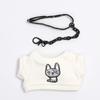 Niannyyhouse 15cm Plush Clothes Patch Dog Set with Hoodie and Collar, Cotton Doll Clothes (A-white-15cm)