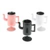 1:12 Cute Dollhouse Miniatures Kettle With Lid Models Kitchen Accessories For Doll House Decor Kids Pretend Play Toys Diy Gifts