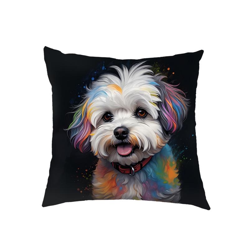 Corgi / Bichon Frise / Samoye Dog Cushion Cover Chihuahua German Shepherds Pillowcase Throw Pillow Case Covers For Living Room