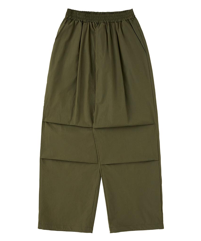 Urban Age [2Pack] Waterproof One-Pleat Parachute Wide Pants (3 Colors) (Type C)