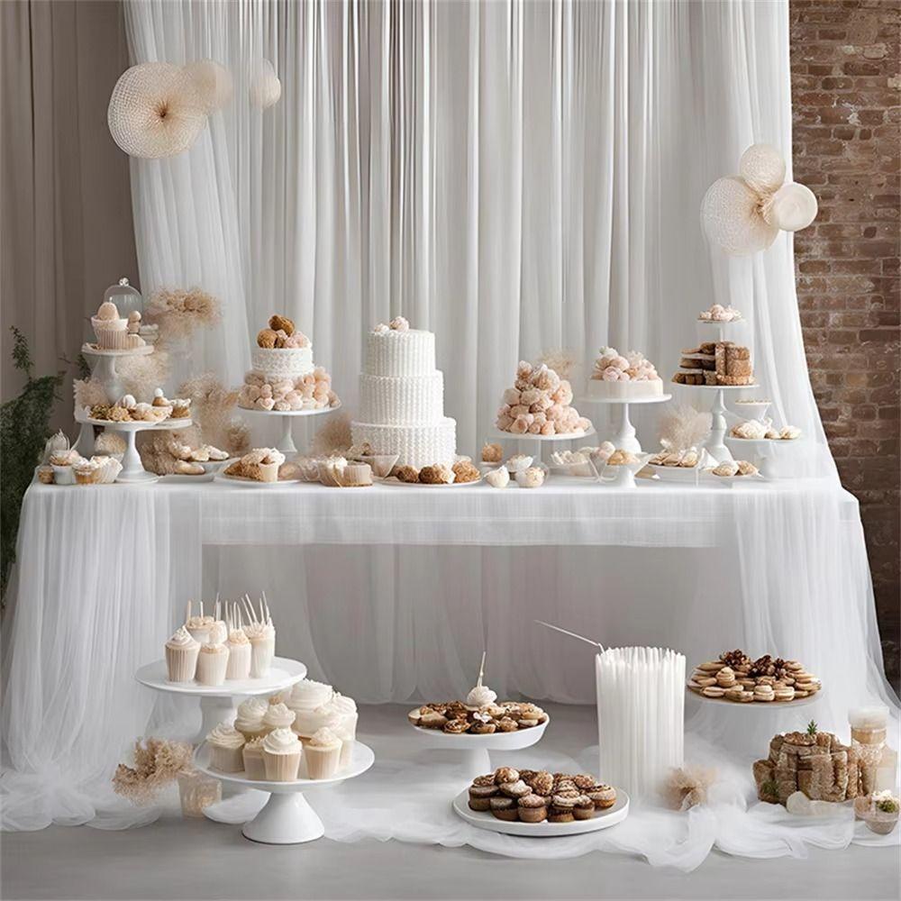 White Pink Backdrop Curtains 1/3/5/8/10meters Photography Backdrop Decor  Birthday Party Wedding