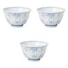 Set of 3 Ichinen Hanawari Hansencha Teacups X Cm Reinforced Setomonohonpo [9.2 5.6 (150cc)] Sencha, Porcelain, Heat-Resistant,