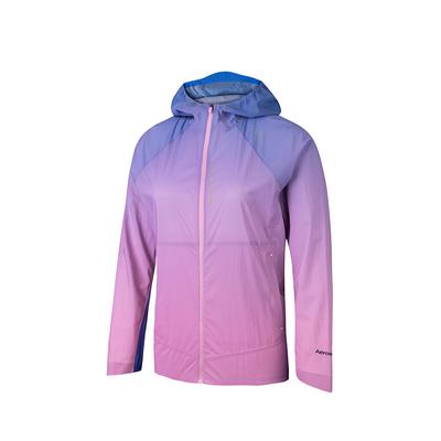 Gradient Zipper Hooded Comfortable Versatile Breathable Lightweight Jacket Women Jackets Anna-Pink Printed 162435606-1
