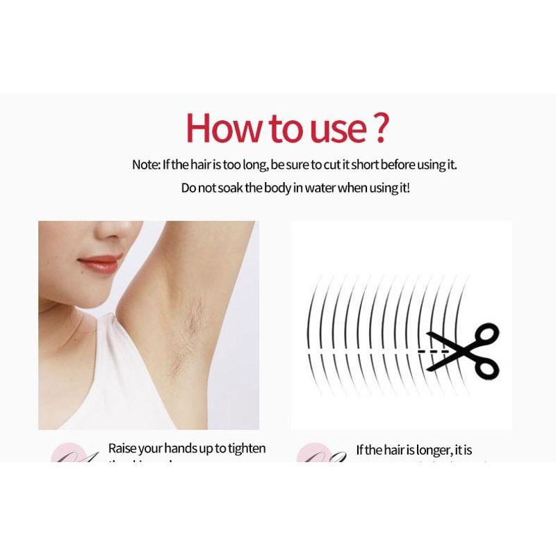 HOMTEC - Wiederaufladbarer Gesichts-Haarentferner