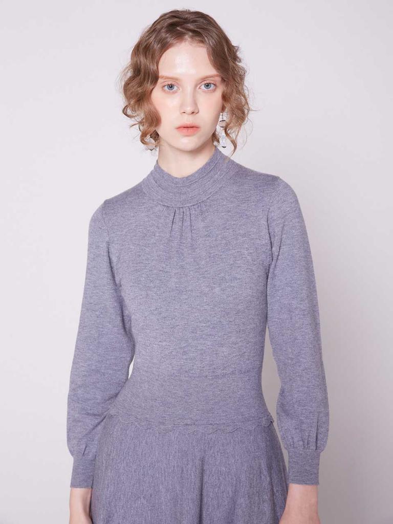 I Holic Cashmere Crescent Flap Knit Dress