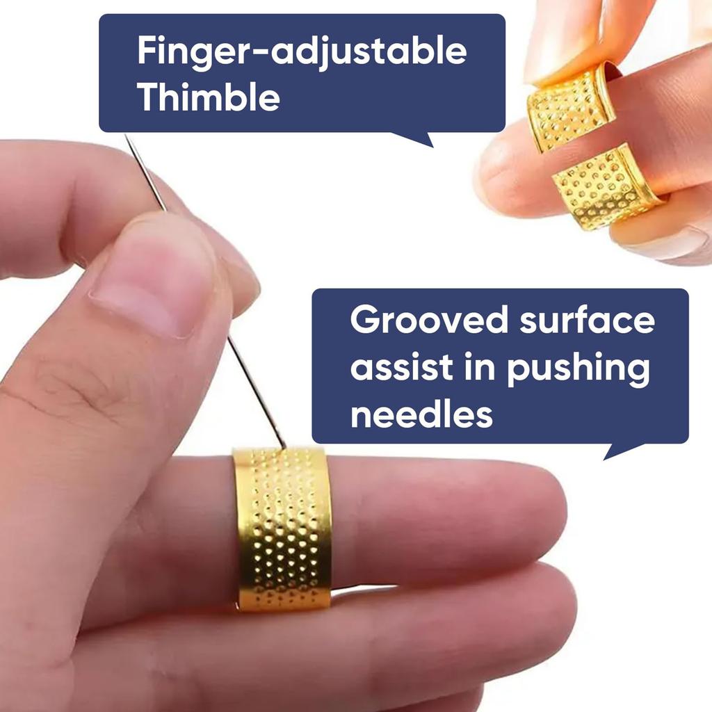 34PCS Big Eye Steel Sewing Needles Kit 5 Size Needles Stainless Steel Yarn Knitting Needle for Stitching and Crafting Project