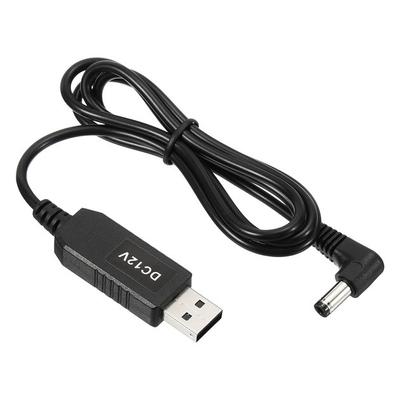 Angled Power Cable for Router from SUNROZ Power Bank with 12V Converter, USB 5V-->12V (A487350)