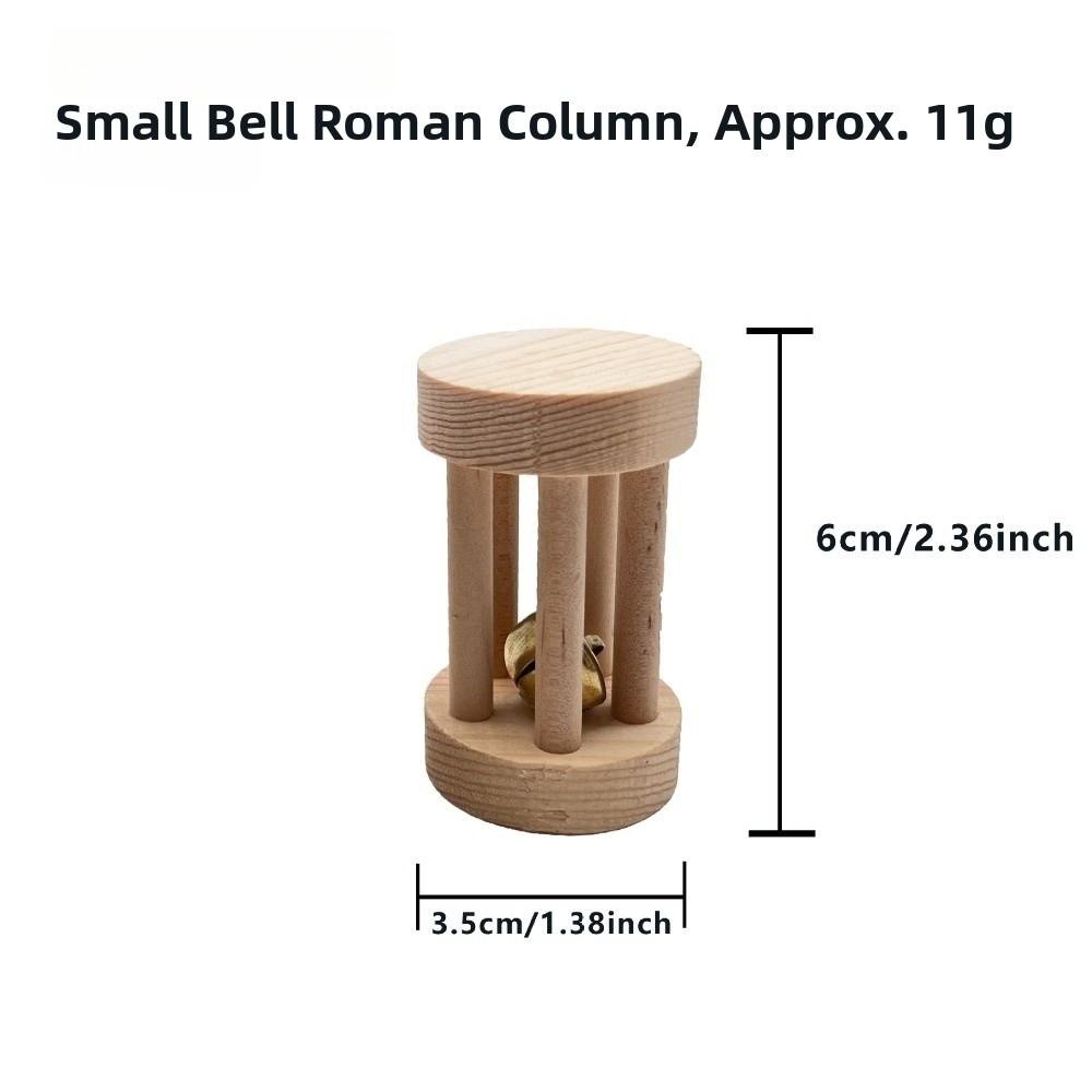 

Grinding Teeth Pet Roller Toys Wooden Hanging Swing Toys New Pet Hamster Toys Springboard Style J