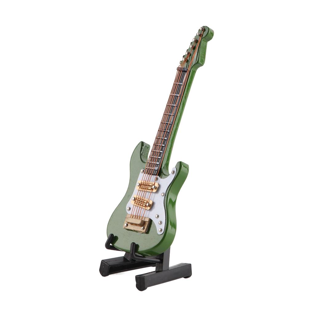 Electric Guitar Ornaments Miniature Decoration Mini Musical Instrument Model Gift 10cm