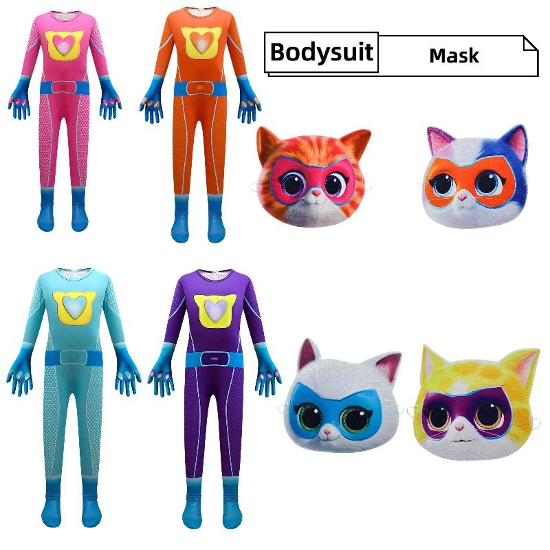 Macacão Fantasia Superkitties para Meninos Para Apresentações 4684