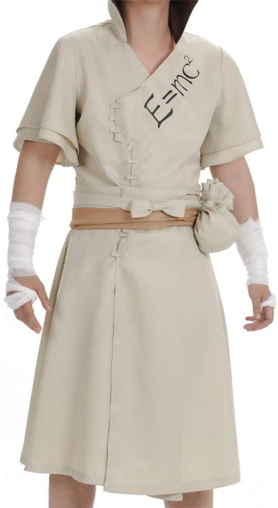 SCLYX Senku Ishigami Cosplay Costume, 5-Piece Set, Perfect for Halloween, Adults, Events, and Entertainment, #20303 (L)