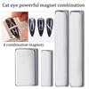 4 ks manikúra s multifunkčním magnetem na nehty salon Cat Eye s dlouhým proužkem Magnet na nehty francouzské kočičí oko sada pro nástroje s UV gelem