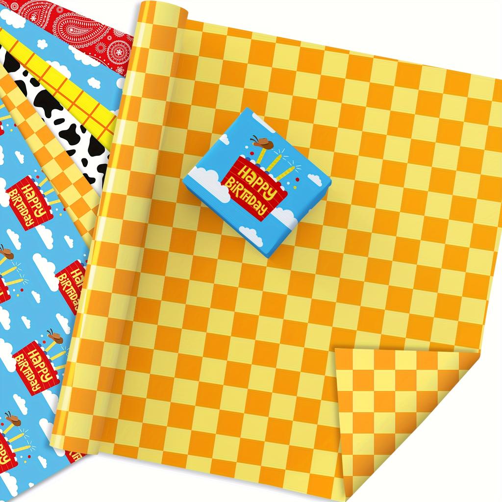 12 Stück Disney Toy Story Florales Wolken-Thema Geschenkpapier, Süßigkeitenverpackung und Geschenkverpackung, Geburtstagsparty Zubehör