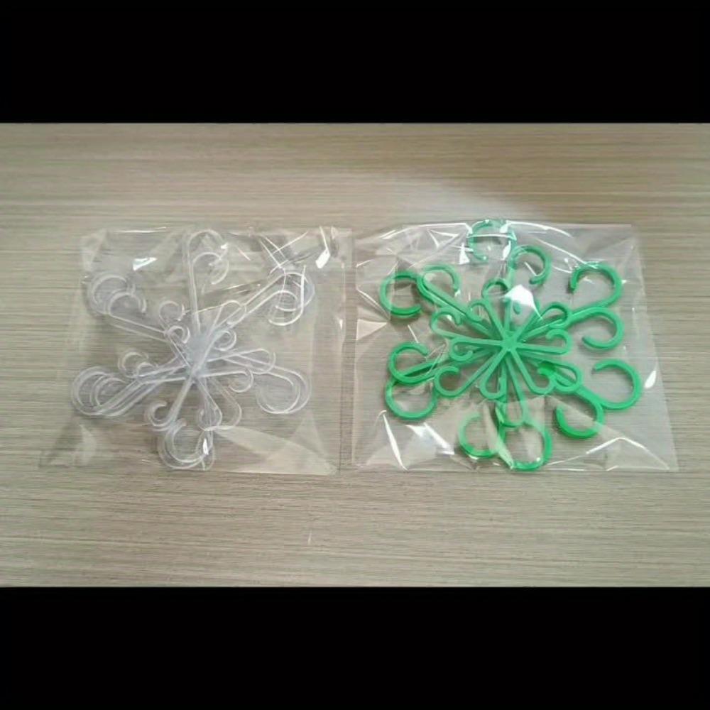 Clipsuri Suport Plante Pachet 4- Cleme Durabile pentru Tulpini pentru Plante Agățătoare din Plastic- Material Plastic