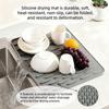 Sloped Silicone Drying Mat Thick Countertop Protector Heat Insulation Pot Holder Non Slip Cutting Board Grip for Kitchen