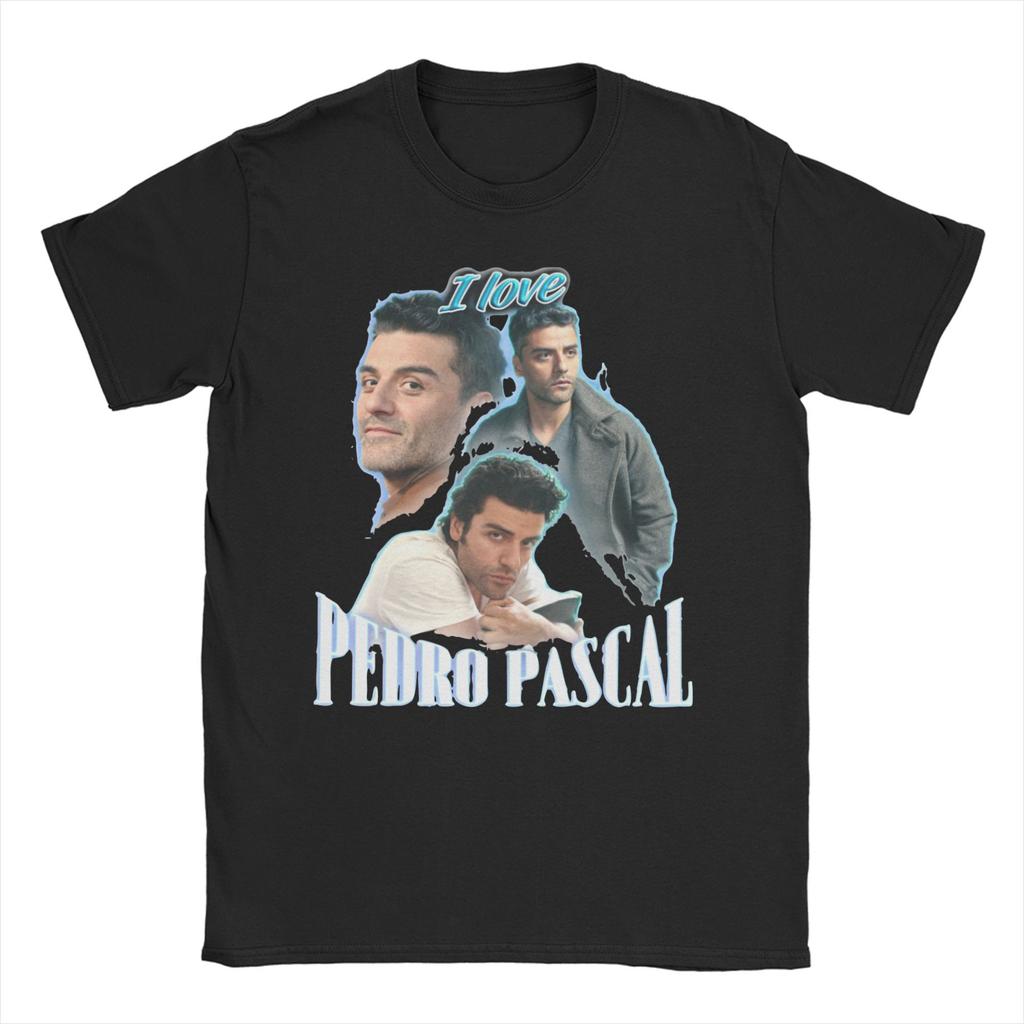 2026 Herren Damen Pedro Pascal T-Shirt Lustiger Schauspieler Vintage 90er Reine Baumwolle Oberteile Mode Kurzarm Rundhals T-Shirts Neue T-Shirts