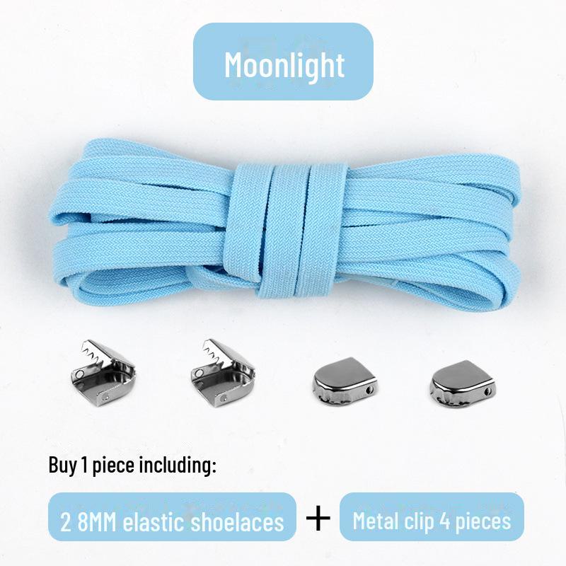 

Черно-белые эластичные шнурки без завязывания для взрослых и детей — идеально подходят для спортивной обуви