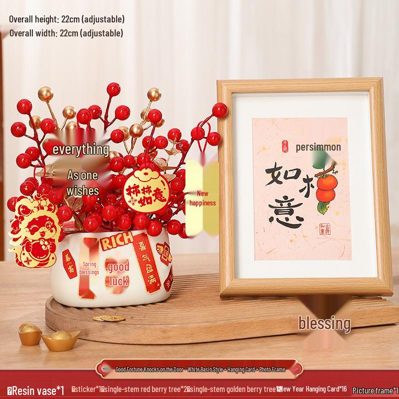 2025 Rok Hada Kaki Nádoba Ozdoba: Nová Domácí Dekorace Štěstí