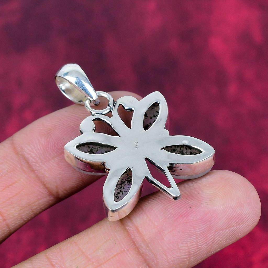 Mondstein 925 Massiv Sterlingsilber Anhänger, Handgefertigter Edelsteinanhänger, Geschenk für Mama Antikschmuck