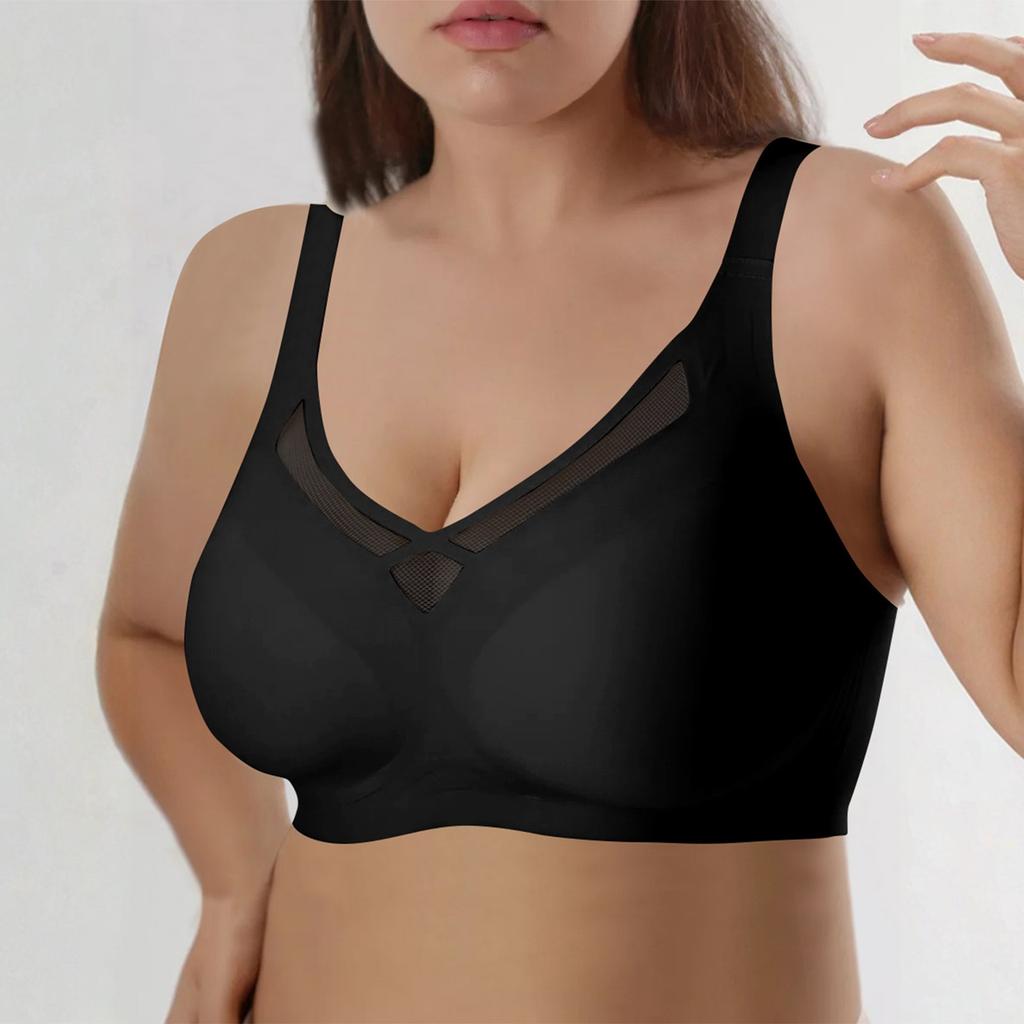 Women's Solid Full Coverage Smooth No Wire Bras, Seamless Push Up Bras, Fashion Bras.