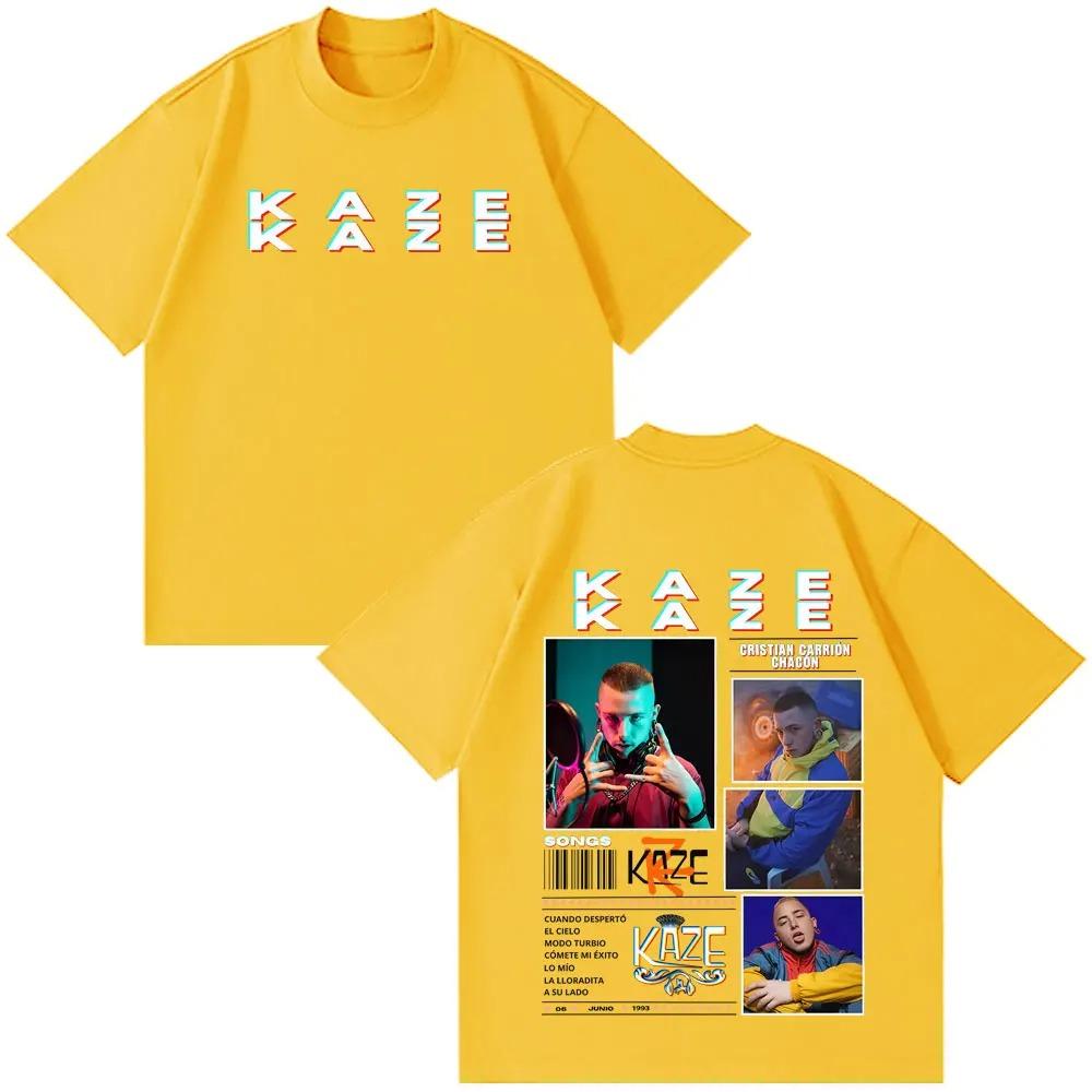 2026 Rapper Kaze R New Fashion Album Print T-shirt Men Women Casual T-shirt Short-sleeved Cotton Hip-hop Punk Oversized T-shirts Tops