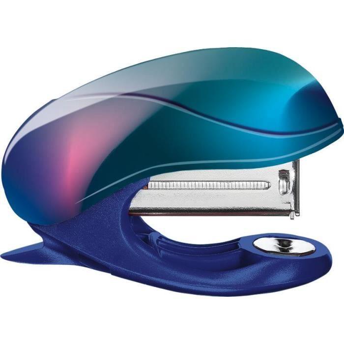 Maped – Agrafeuse Nightfall – Attache Jusqu’à 15 Feuilles – Agrafes 24/6 Et 26/6 – Mécanisme Métal – Blister Avec 400 Agrafes