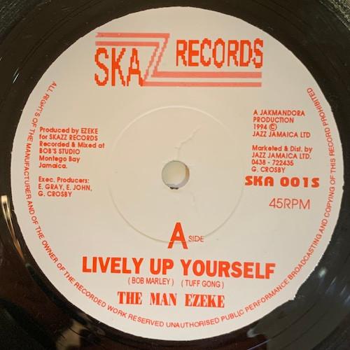 

7inch Record MAN EZEKE Lively Up Yourself Brixton Reggae SKA001S Skazz Records 1994 Reggae Ska Dub Used