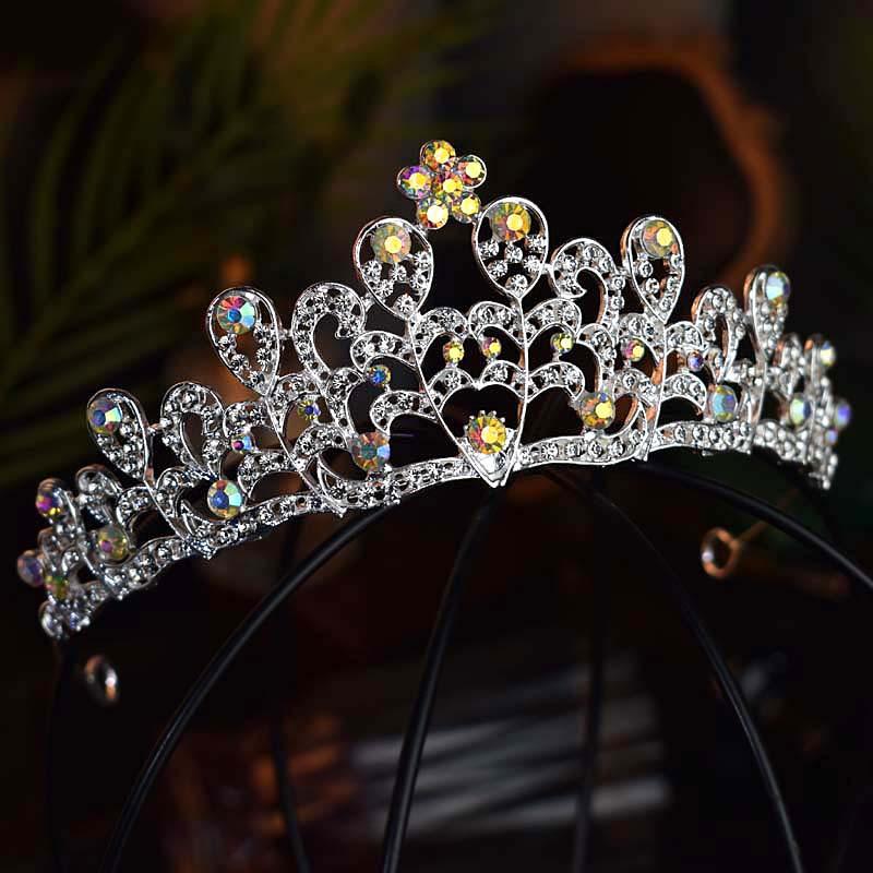 

Простая элегантная свадебная корона с бриллиантами, персонализированная модная и универсальная корона на день рождения, головной убор для конкурса красоты, супер сказочная