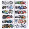 12pcs Fake Tattoo Sticker Temporary Waterproof Sweatproof Unisex Full Arm Tattoos Stickers