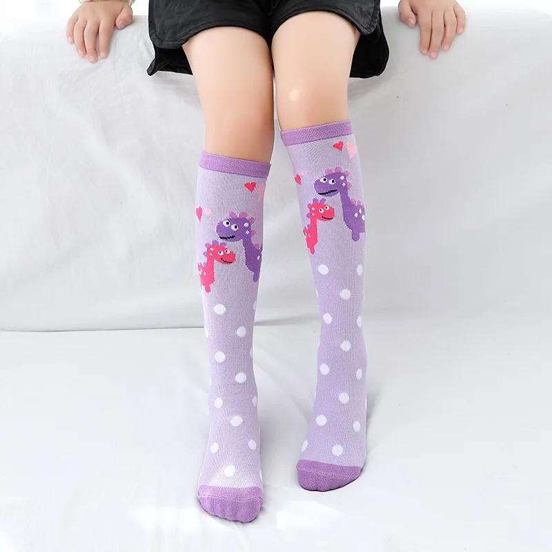 Girl Socks 3-12 Years Old Cotton Knee High Lovely Long Children's Legwarmers Kids Dance Stocking Cute Animal Carton