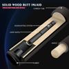 KHEALING Billiard Cue Carbon Playcue with Pig Skin Head and Resin Made of 700 Carbon Suitable for Black Eight and Black Nine Includes Storage Case 1/2