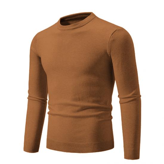 Autumn Mens Knitwear Thin Basic Elastic Slim Fit Inner Layer Thin Sweater Solid Color Casual Warm Slim High Quality Pullovers